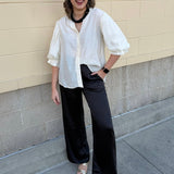 Rhinestone Reverie Blouse in Cream - The Pink Pineapple 850