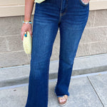 [Risen] Afterglow Mid Rise Flare Jeans - The Pink Pineapple 850
