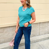 [Risen] City Muse High Rise Wide Leg Ankle Jean - The Pink Pineapple 850