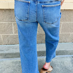 [RISEN] Harbor Stitch Crop Wide Leg Jeans - The Pink Pineapple 850