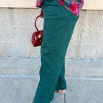 [Risen] Luxe High Rise Crop Jeans in Hunter Green - The Pink Pineapple 850