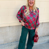 [Risen] Luxe High Rise Crop Jeans in Hunter Green - The Pink Pineapple 850