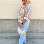 [Risen] Seabreeze Stitch Straight Jeans - The Pink Pineapple 850