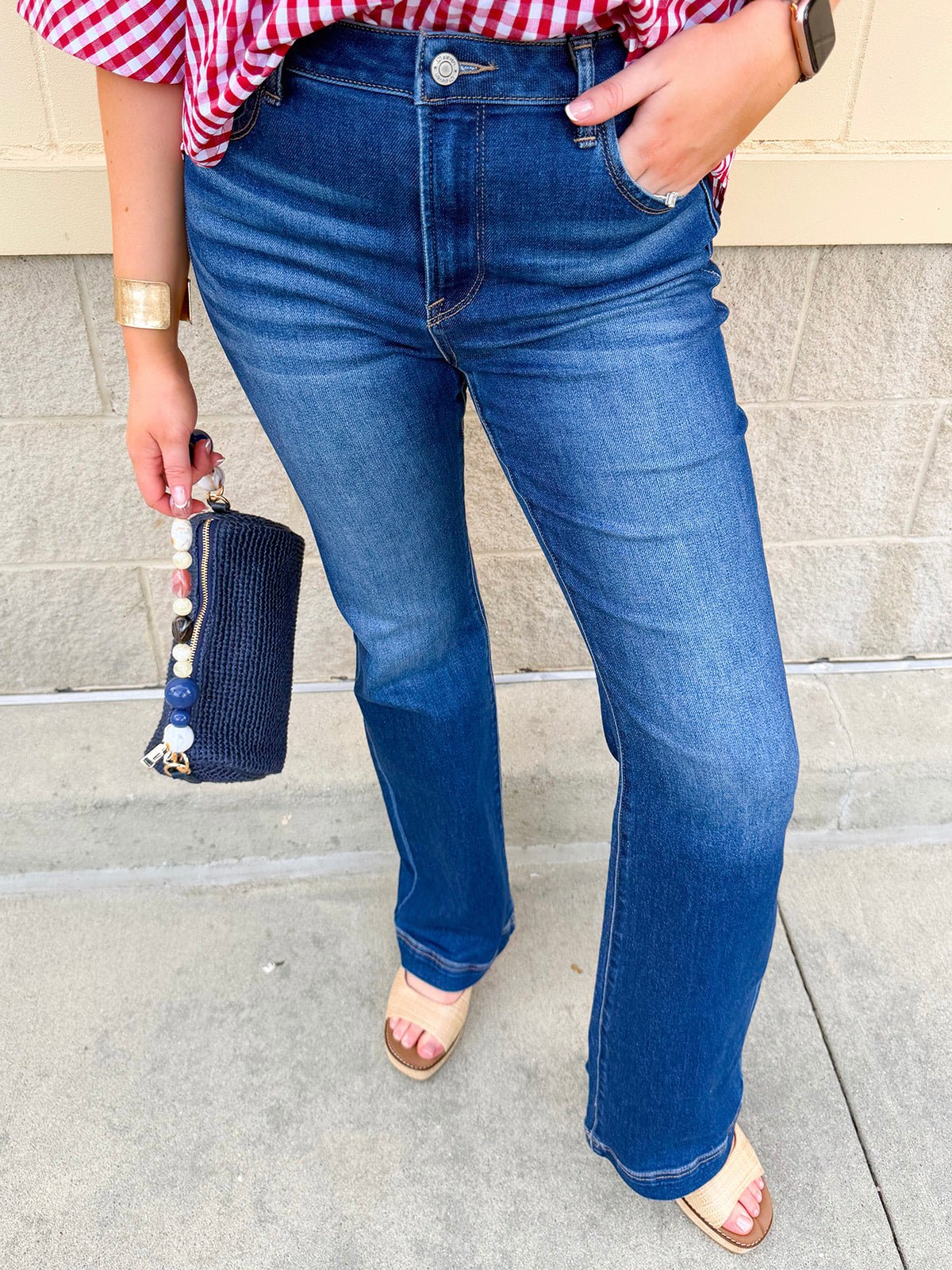 [Risen] The Everyday High Rise Bootcut Jeans - The Pink Pineapple 850