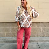 [Risen] The Fireside High Rise Wide Leg Jeans - The Pink Pineapple 850