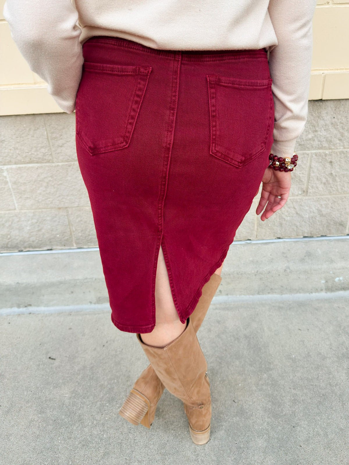 [Risen] The Mulled Wine Skirt - The Pink Pineapple 850