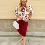 [Risen] The Mulled Wine Skirt - The Pink Pineapple 850