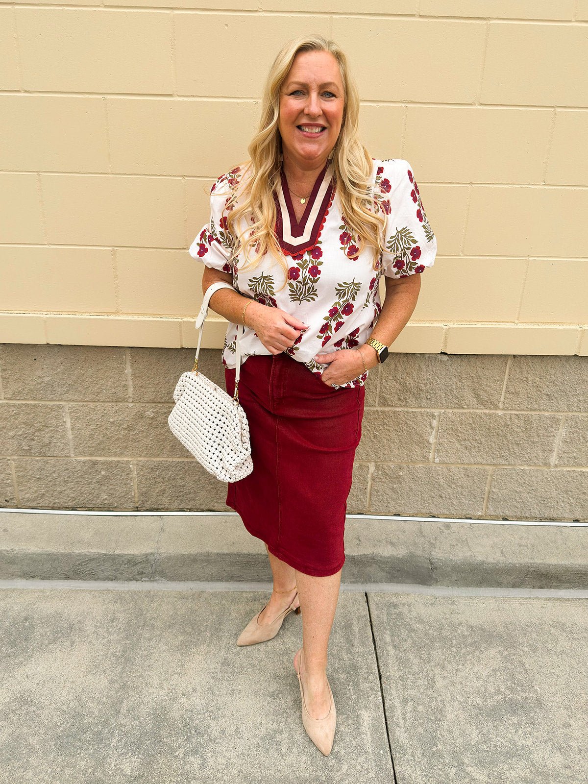 [Risen] The Mulled Wine Skirt - The Pink Pineapple 850