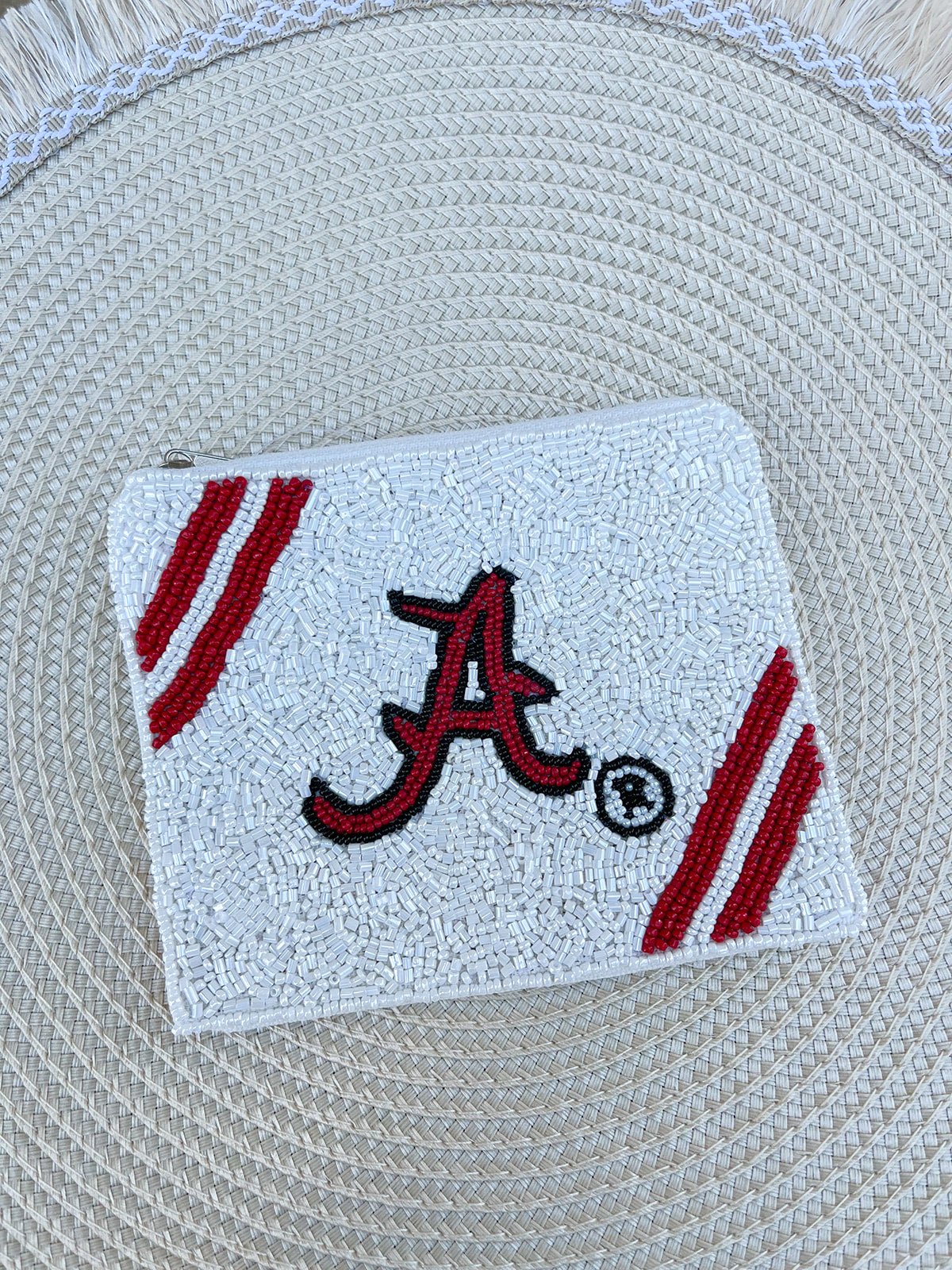 Roll Tide Alabama Beaded Pouch - The Pink Pineapple 850