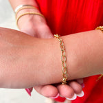 Rolo Chain Link Bracelet - The Pink Pineapple 850