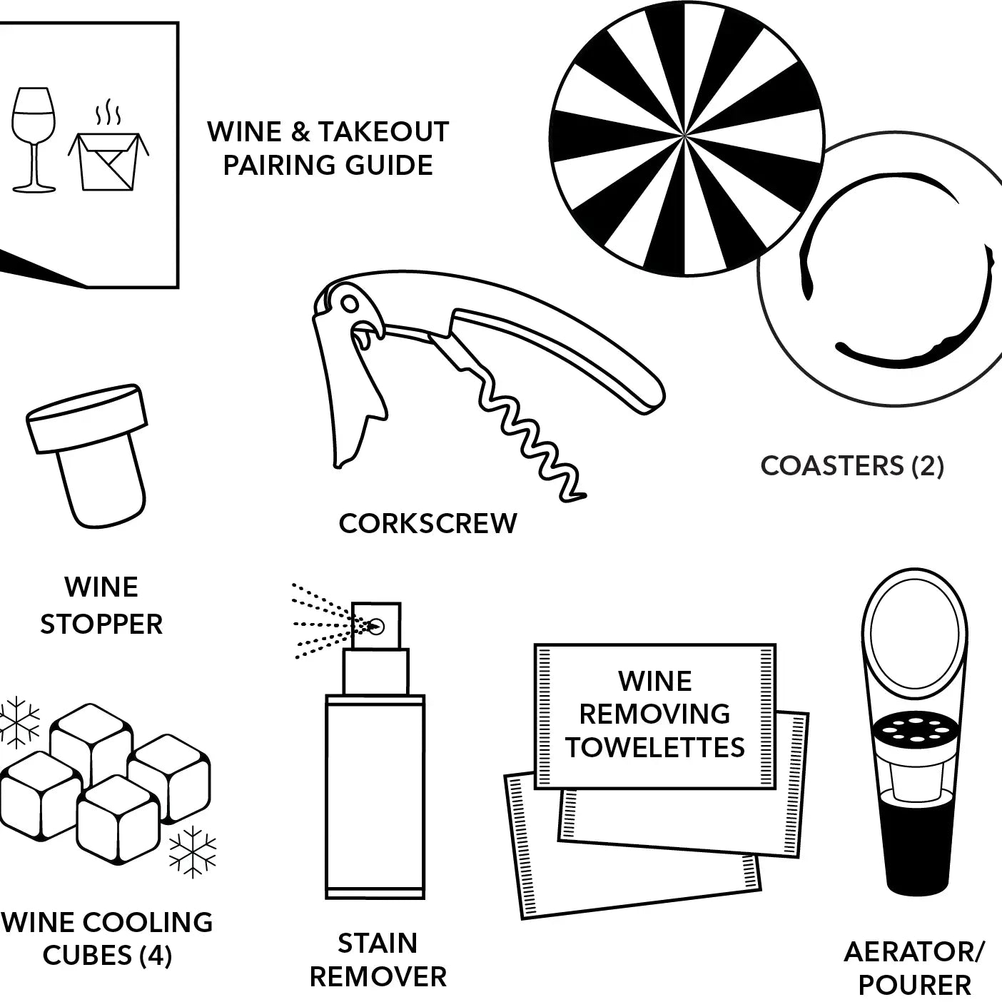 Rosé Colored Glasses Rosé Kit - The Pink Pineapple 850