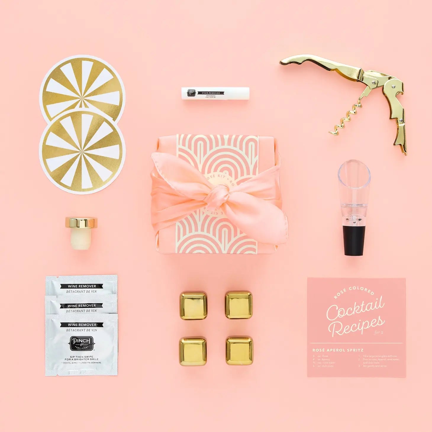 Rosé Colored Glasses Rosé Kit - The Pink Pineapple 850