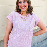 Rosé Garden Embroidered Blouse - The Pink Pineapple 850