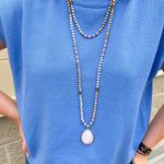 Rose Whimsy Beaded Necklace - The Pink Pineapple 850