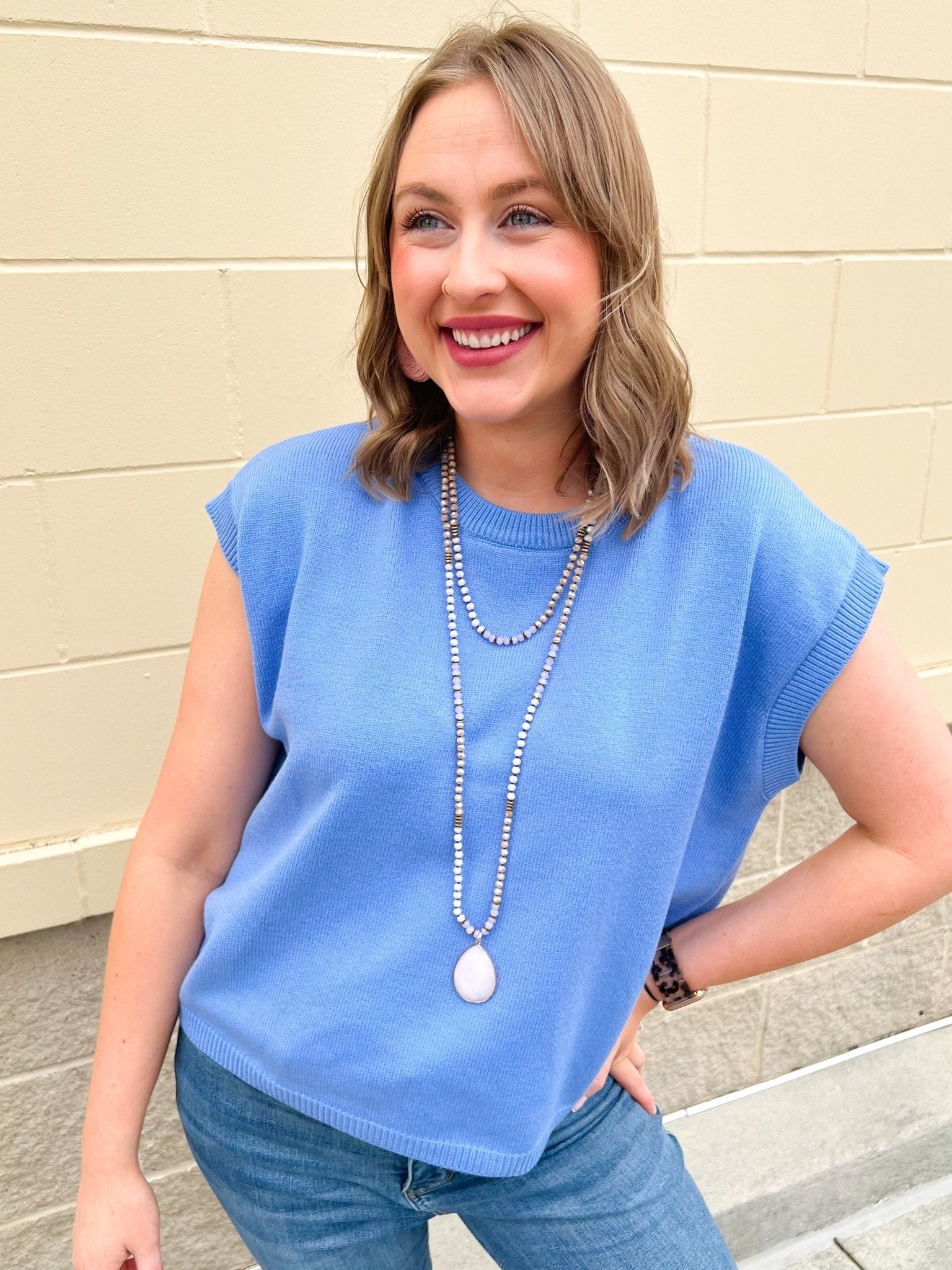 Rose Whimsy Beaded Necklace - The Pink Pineapple 850