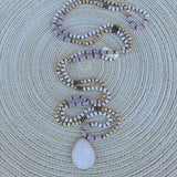 Rose Whimsy Beaded Necklace - The Pink Pineapple 850