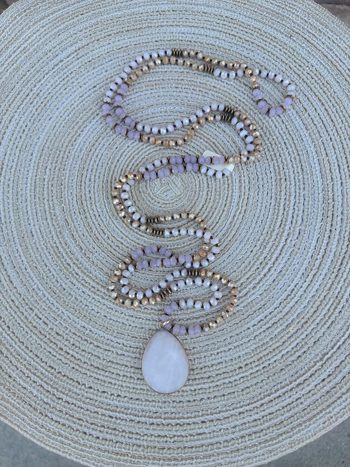 Rose Whimsy Beaded Necklace - The Pink Pineapple 850