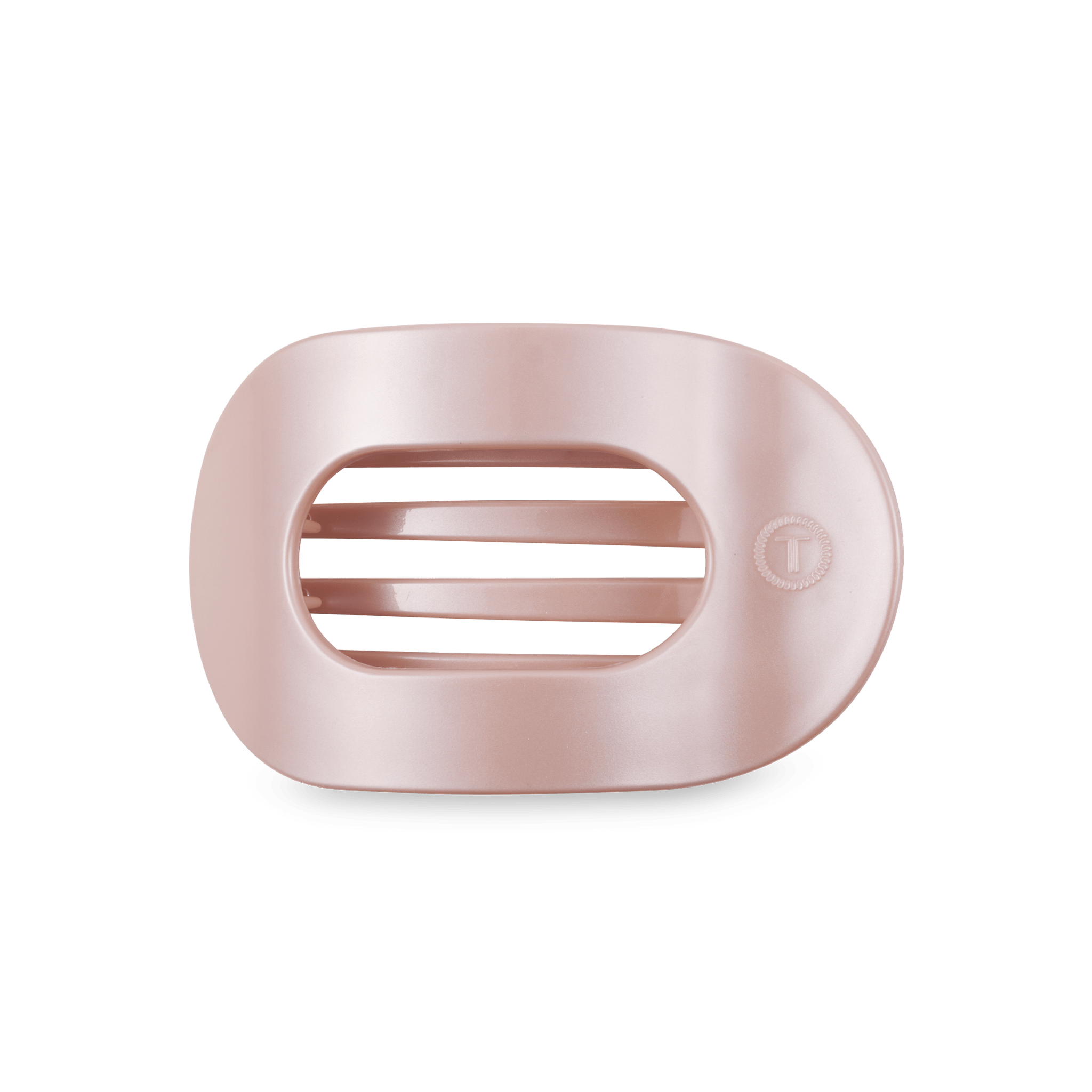 Round Flat Hair Clip | Medium | Pearly Pink - The Pink Pineapple 850