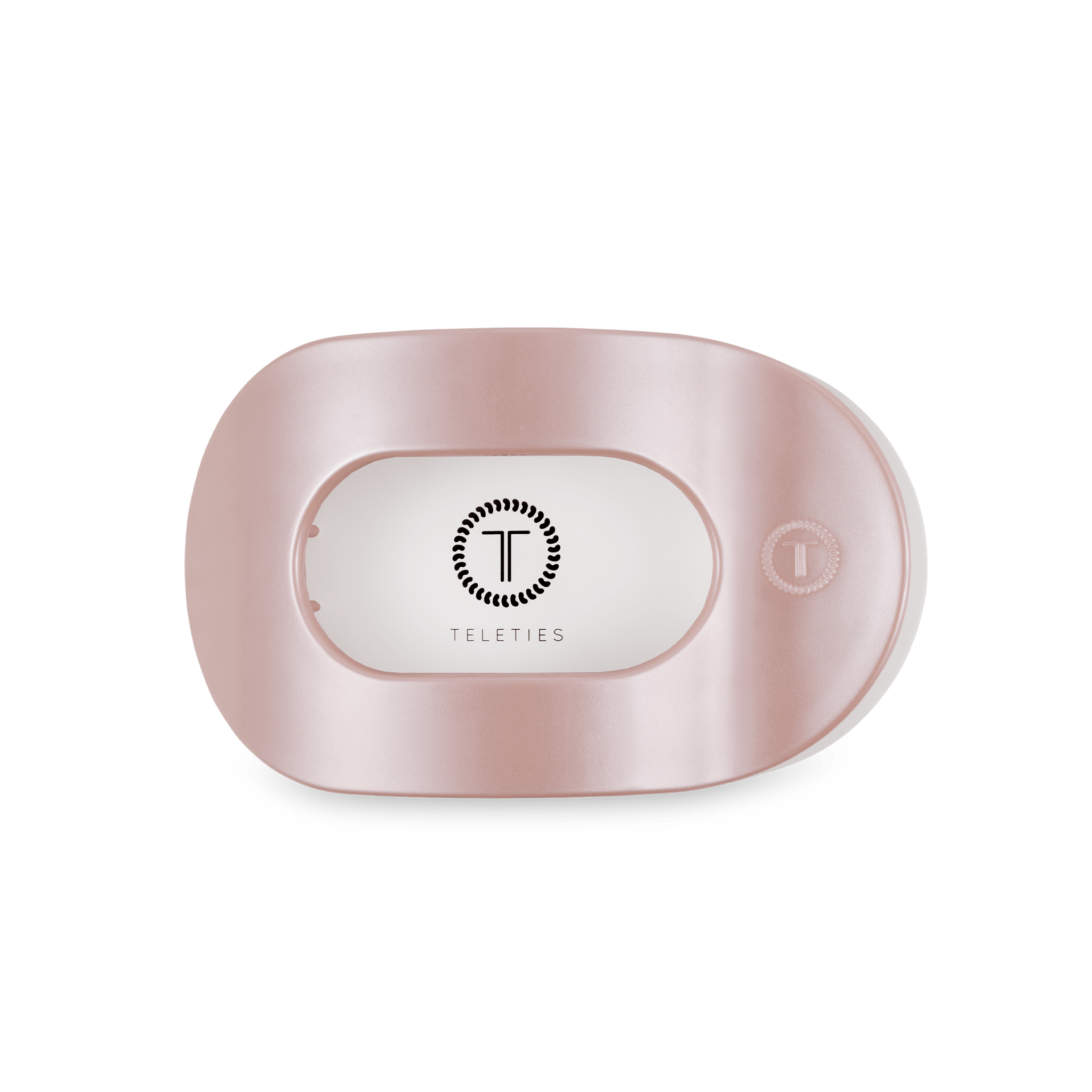 Round Flat Hair Clip | Medium | Pearly Pink - The Pink Pineapple 850