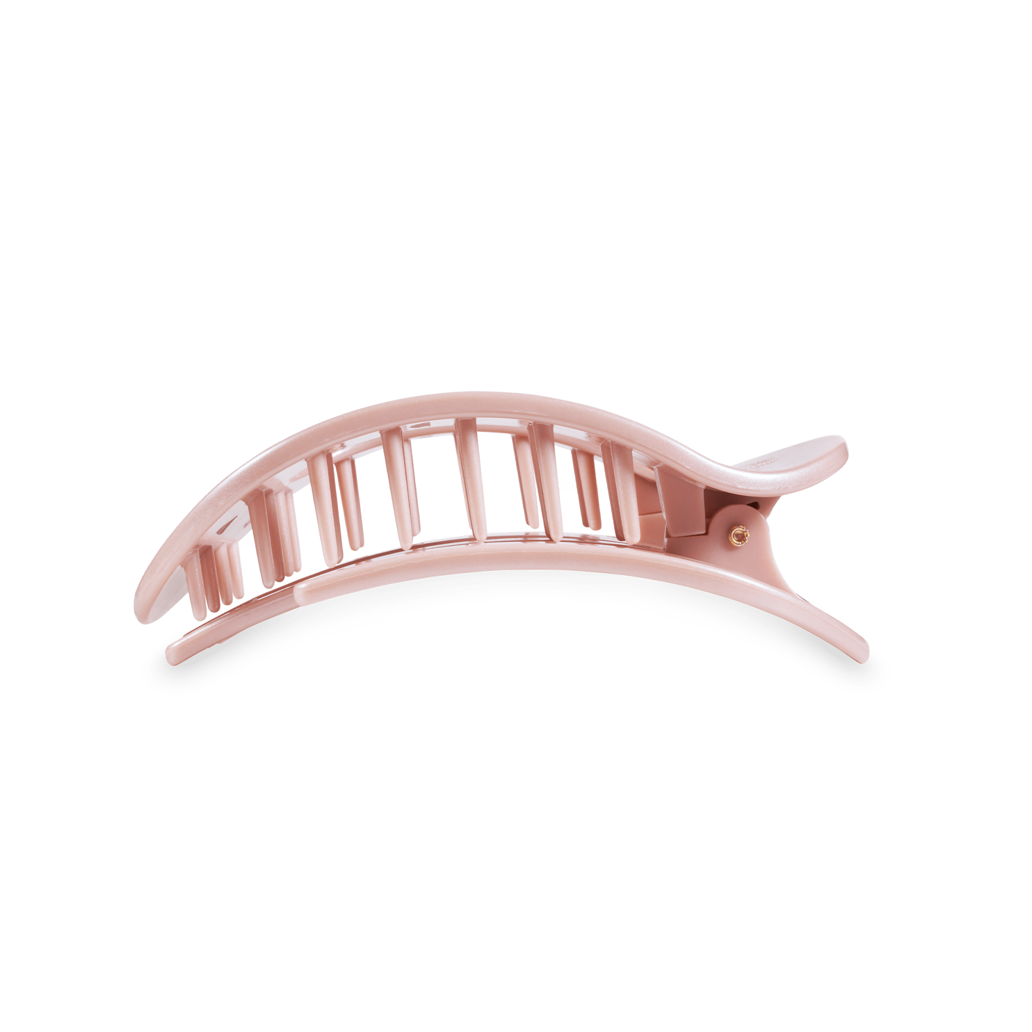 Round Flat Hair Clip | Medium | Pearly Pink - The Pink Pineapple 850