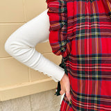 Ruffle & Ready Reversible Vest in Red - The Pink Pineapple 850