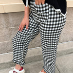Ruffle Rendezvous High Rise Statement Pants in Gingham - The Pink Pineapple 850