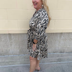 Sable Grace Animal Print Midi Dress - The Pink Pineapple 850