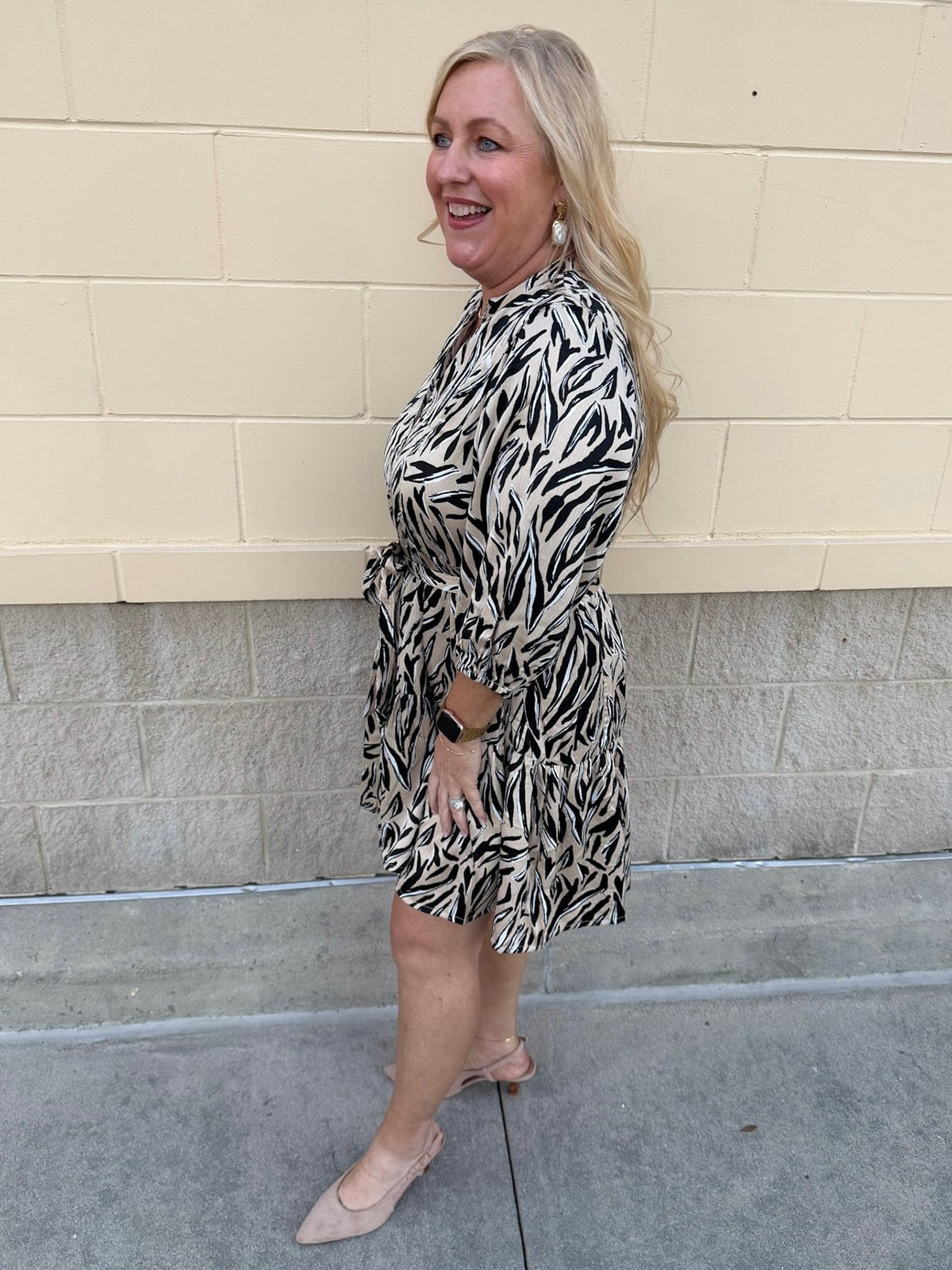 Sable Grace Animal Print Midi Dress - The Pink Pineapple 850