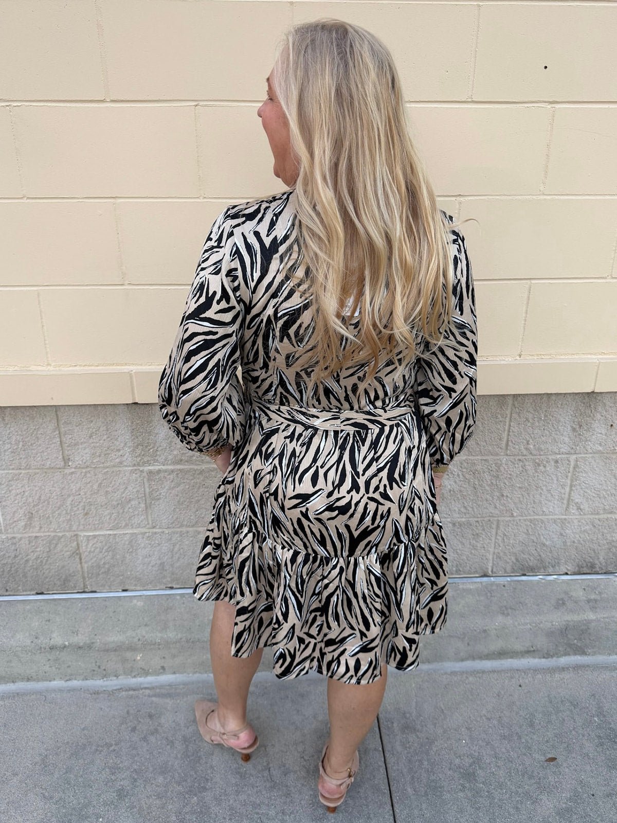 Sable Grace Animal Print Midi Dress - The Pink Pineapple 850