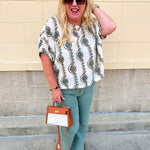 Sage Green Bootcut Pants - The Pink Pineapple 850