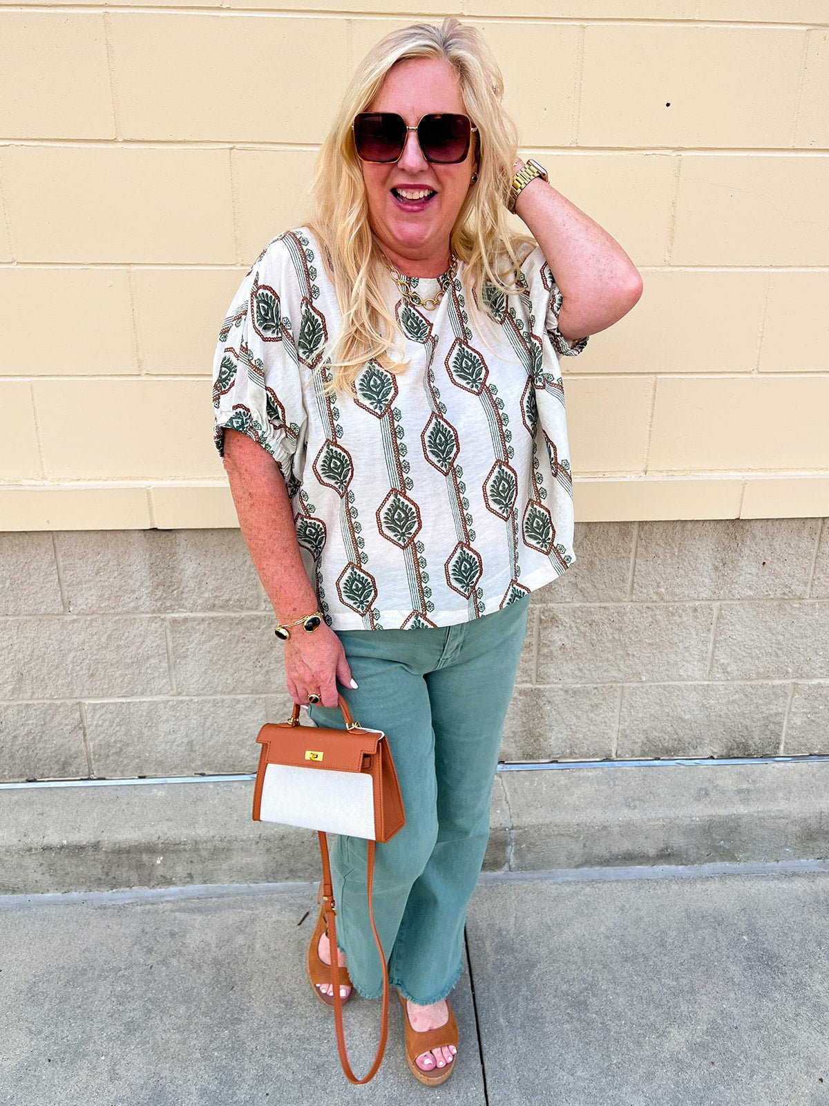 Sage Green Bootcut Pants - The Pink Pineapple 850