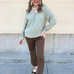 Sage Signature Blouse - The Pink Pineapple 850