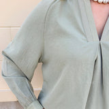 Sage Signature Blouse - The Pink Pineapple 850