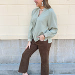 Sage Signature Blouse - The Pink Pineapple 850