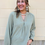 Sage Signature Blouse - The Pink Pineapple 850