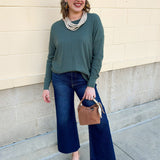 Sage Stitch and Story Knit Sweater - The Pink Pineapple 850