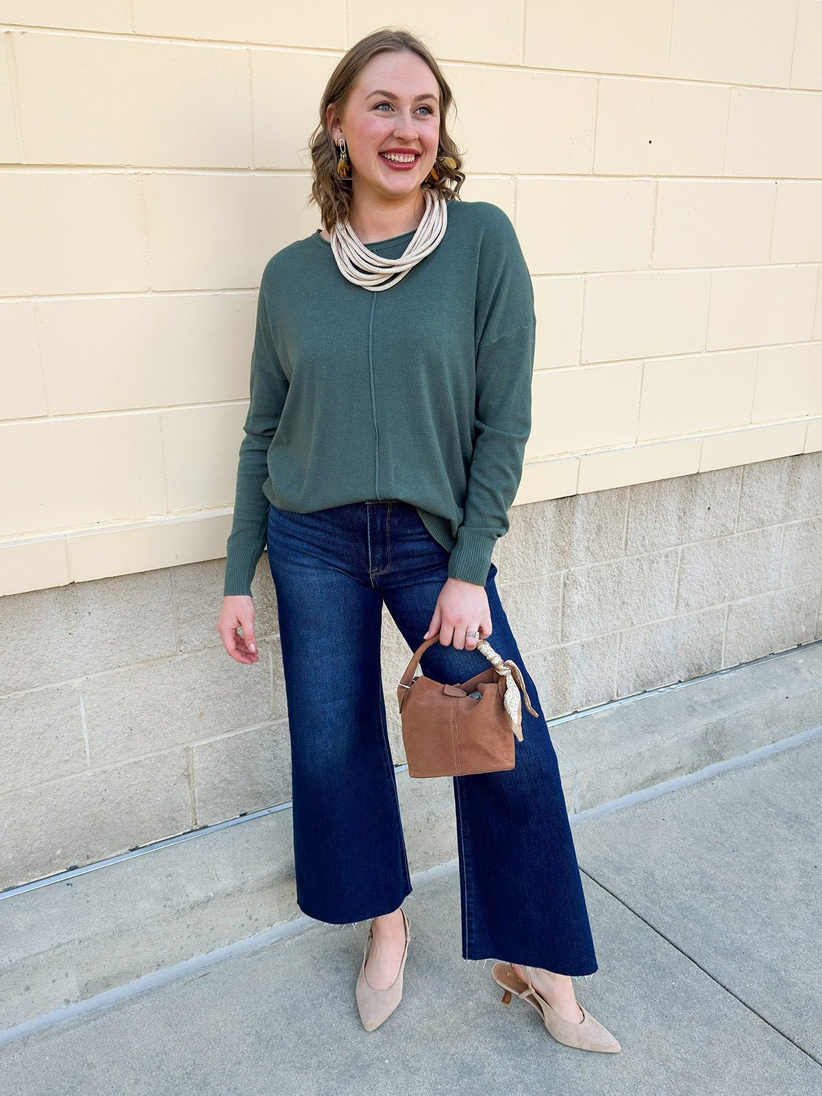 Sage Stitch and Story Knit Sweater - The Pink Pineapple 850