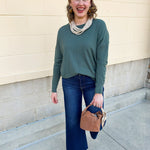 Sage Stitch and Story Knit Sweater - The Pink Pineapple 850