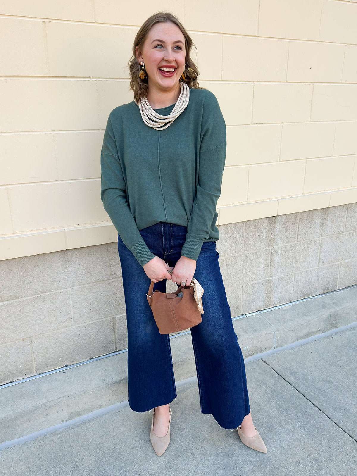 Sage Stitch and Story Knit Sweater - The Pink Pineapple 850