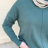 Sage Stitch and Story Knit Sweater - The Pink Pineapple 850