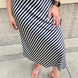 Sail Away Satin Maxi Skirt - The Pink Pineapple 850