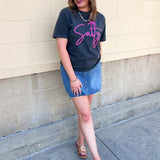 Salty Palm Graphic Tee - The Pink Pineapple 850