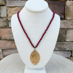 Saturday Kickoff Necklace – Black & Red - The Pink Pineapple 850
