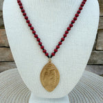 Saturday Kickoff Necklace – Black & Red - The Pink Pineapple 850
