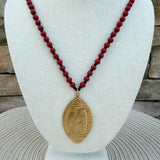 Saturday Kickoff Necklace – Black & Red - The Pink Pineapple 850