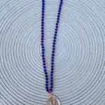 Saturday Kickoff Necklace – Navy & Orange - The Pink Pineapple 850