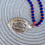 Saturday Kickoff Necklace – Navy & Orange - The Pink Pineapple 850