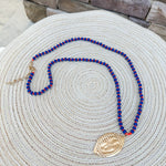 Saturday Kickoff Necklace – Orange & Blue - The Pink Pineapple 850
