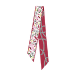 [Saturday Silks] Alabama Gameday Skinny Scarf - The Pink Pineapple 850