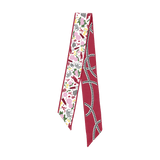 [Saturday Silks] Alabama Gameday Skinny Scarf - The Pink Pineapple 850